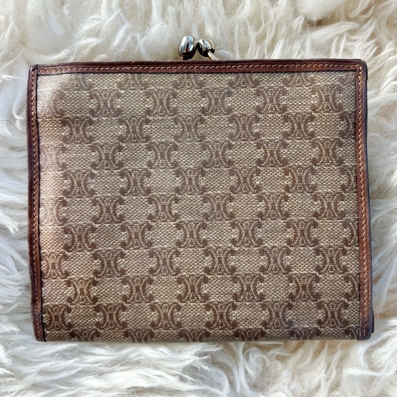*RARE* Celine Macadam Vintage Bi-fold Coin Purse Wallet - Picture 2 of 6
